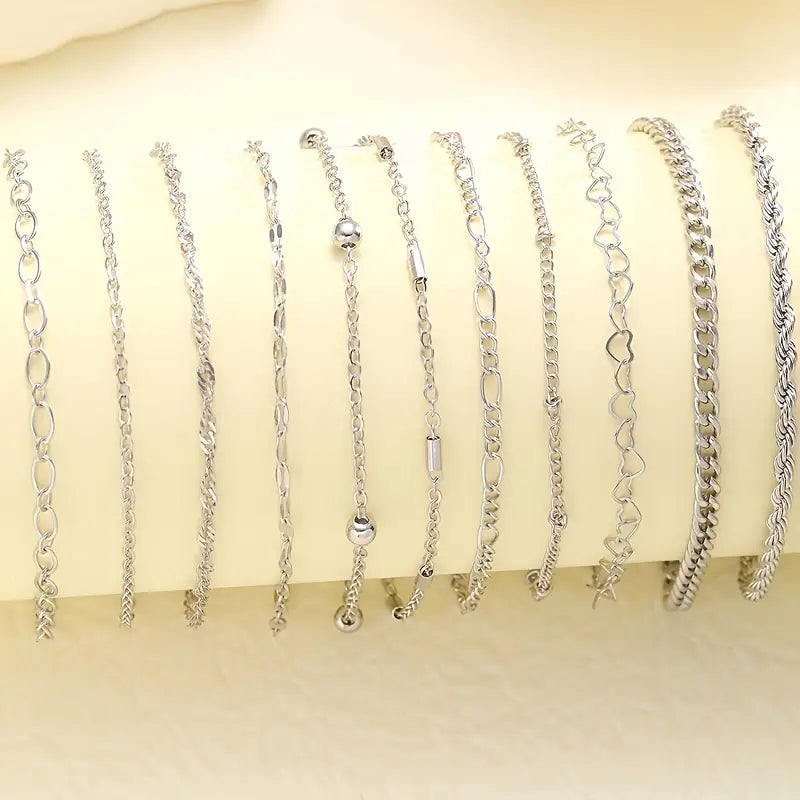 11 Sliver Bracelets